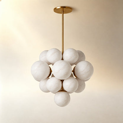 Aurelia Alabaster Cluster Chandelier
