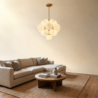 Aurelia Alabaster Cluster Chandelier