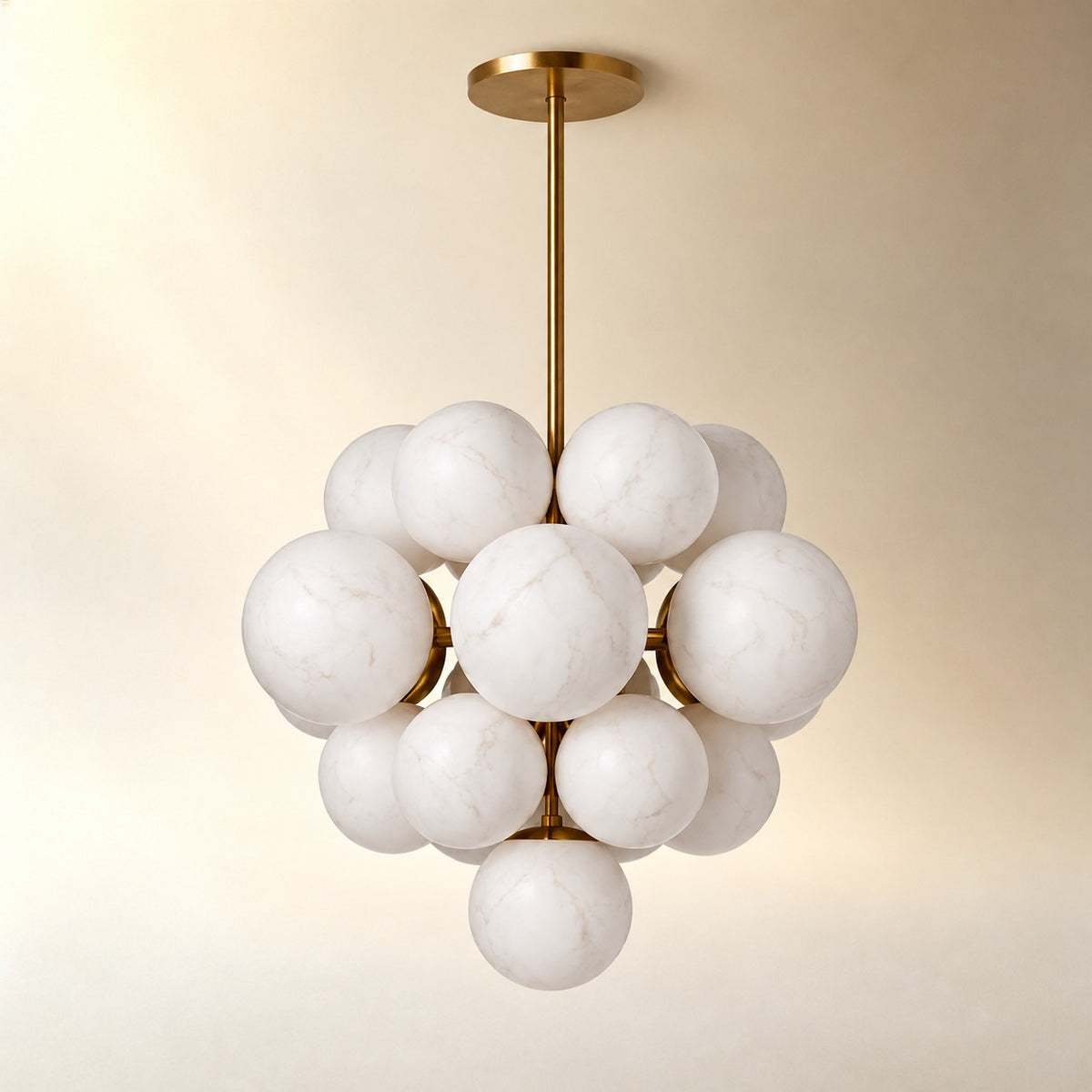 Aurelia Alabaster Cluster Chandelier