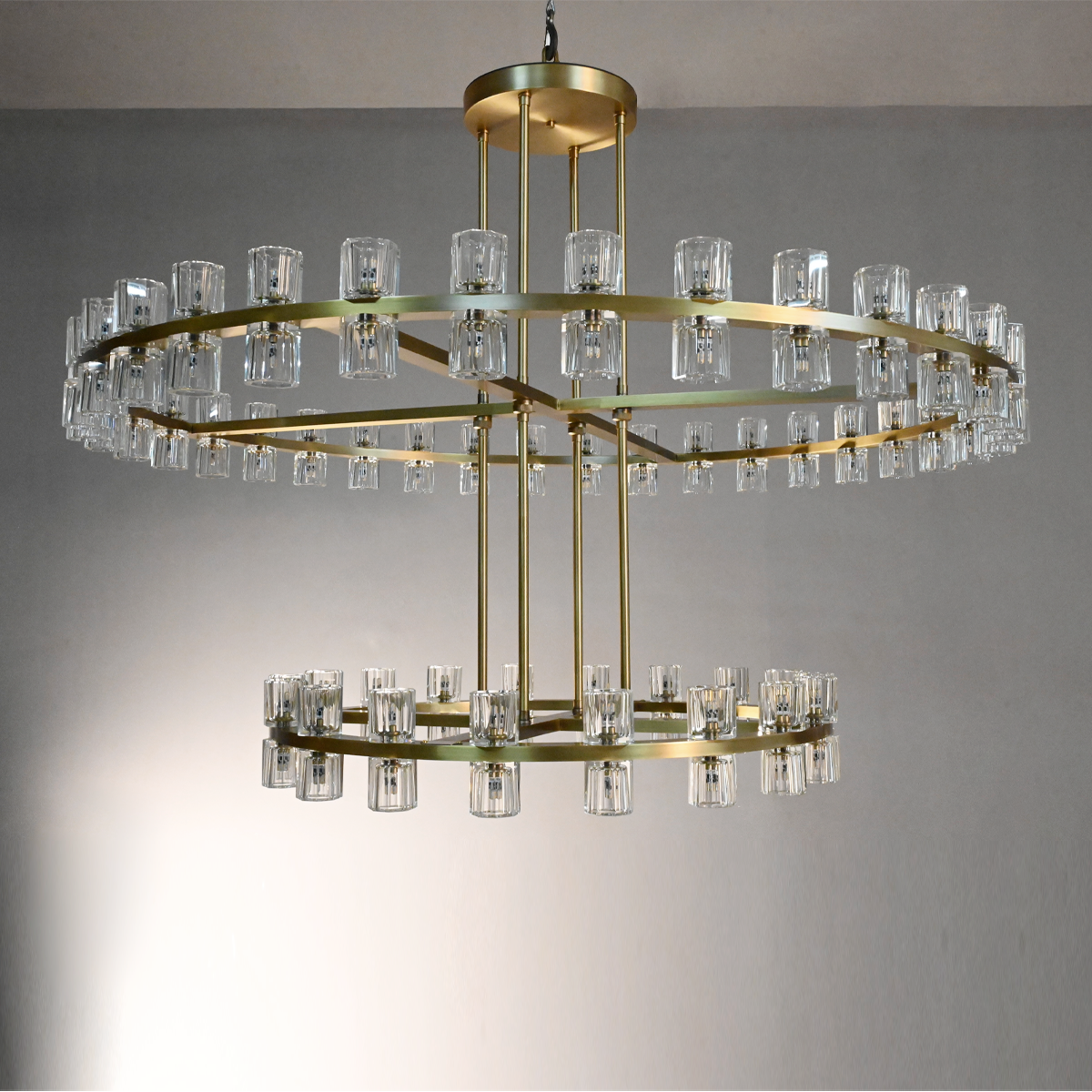 Arcachon Crystal 2-Tier Round Chandelier 60“