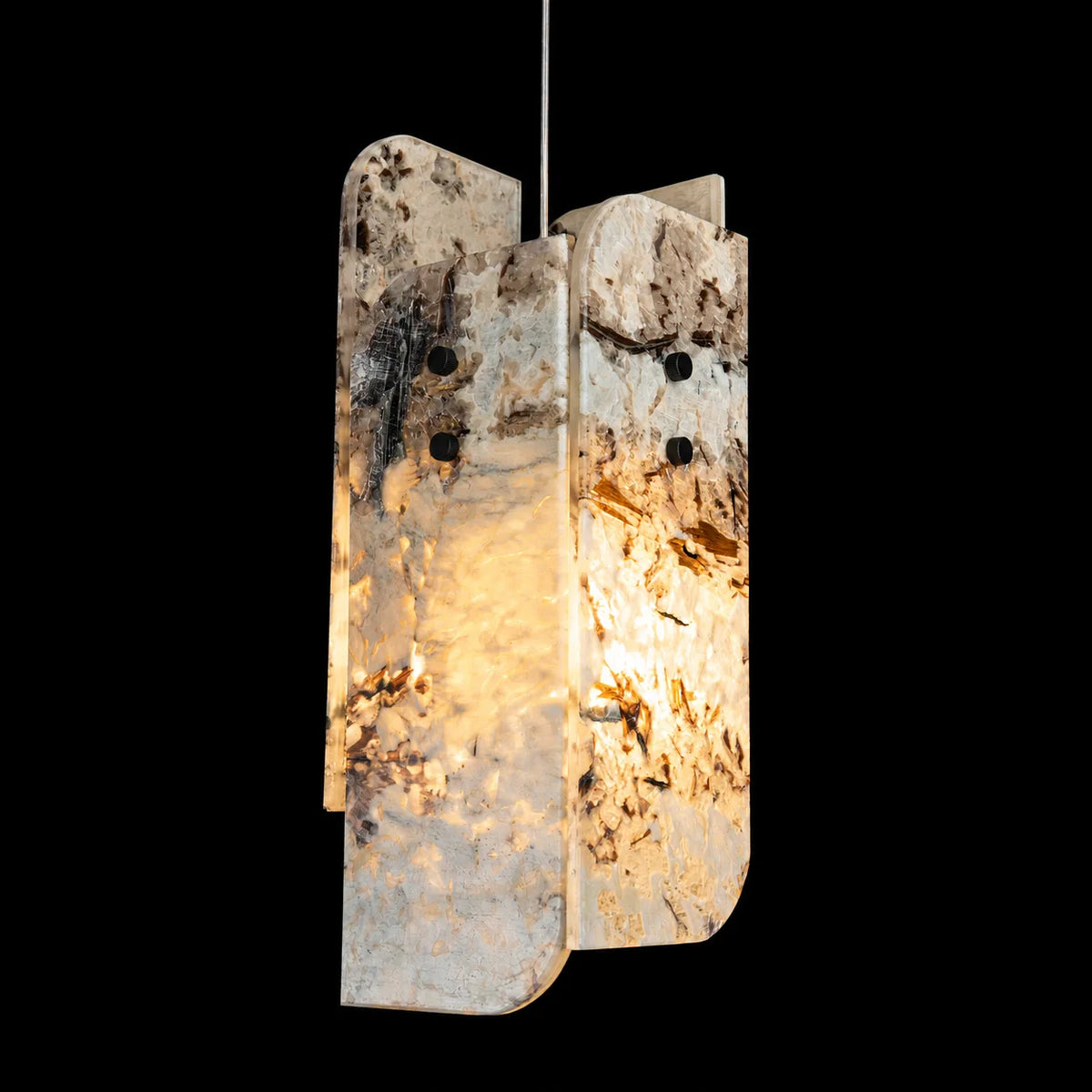 Modern Sculptural LuxuryStone Pendant Light