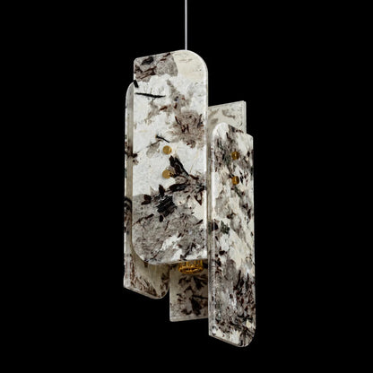 Modern Sculptural LuxuryStone Pendant Light