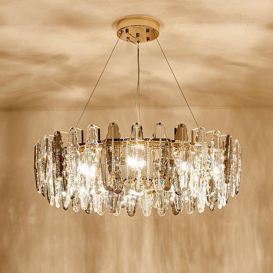 Denise Bobon Post-Modern Crystal Chandelier