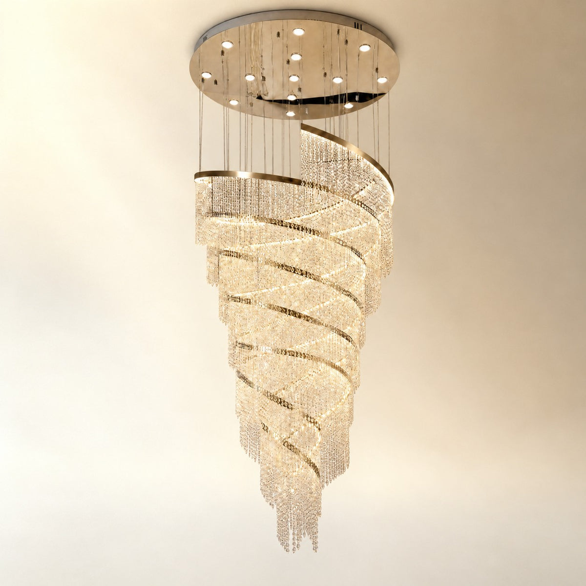 Bacca Crystal Halo Chandelier