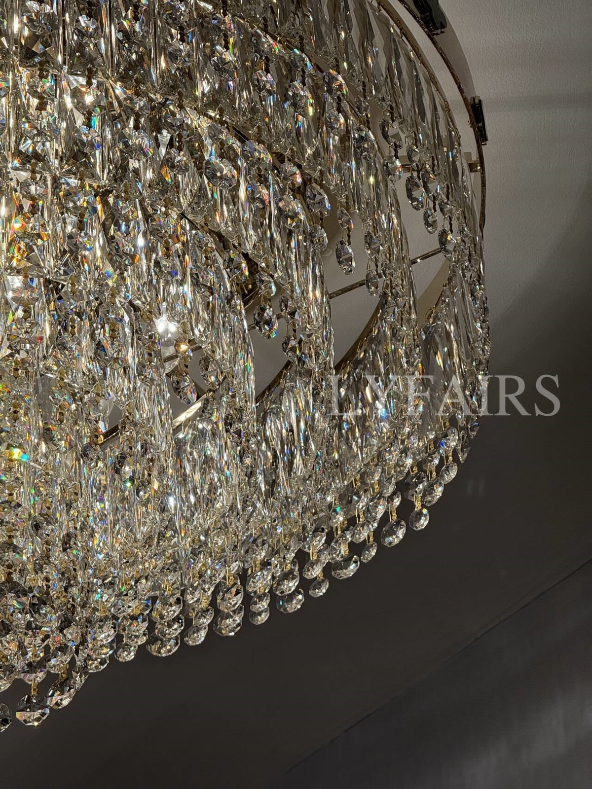 Elegant Clover Malachite Crystal Chandelier Series