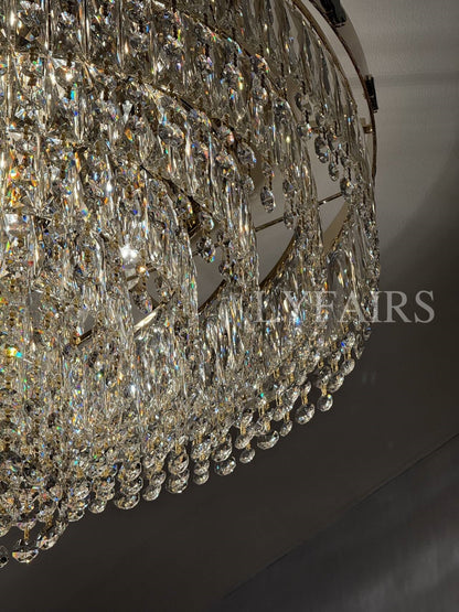 Elegant Clover Malachite Crystal Chandelier Series