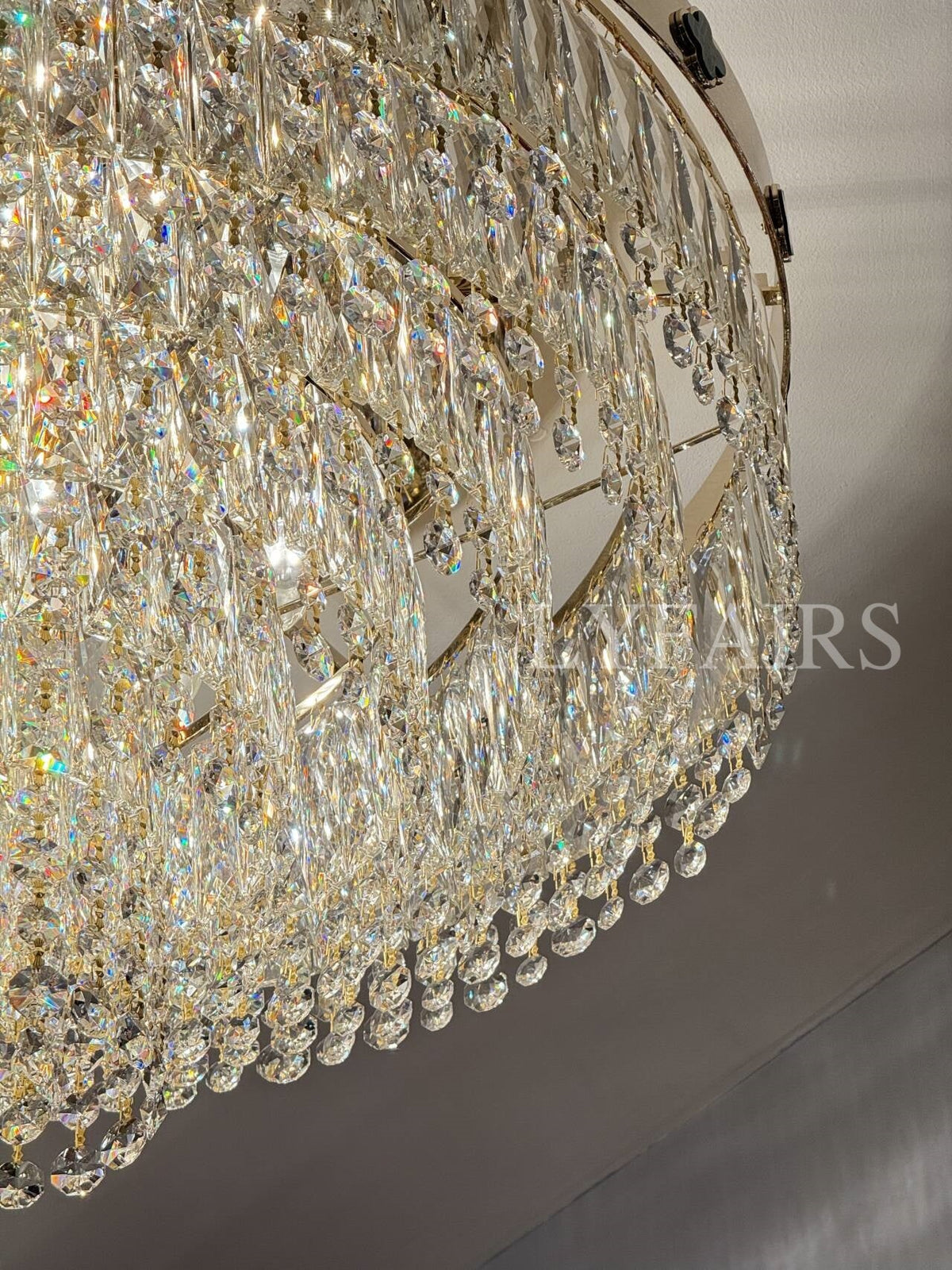 Elegant Clover Malachite Crystal Chandelier Series