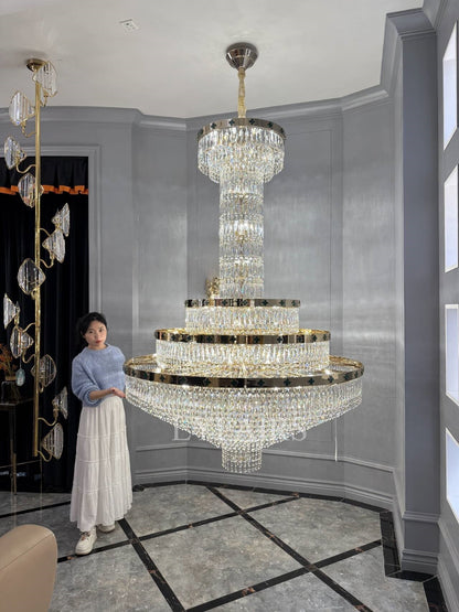 Elegant Clover Malachite Crystal Chandelier Series