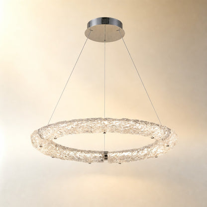Belor Glamorous Modern Glass Chandelier