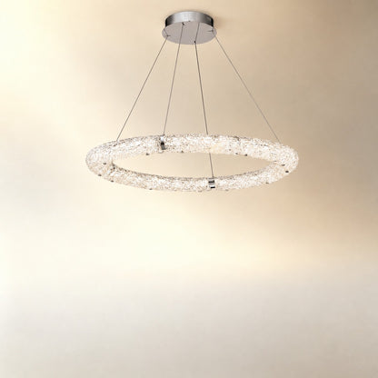 Belor Glamorous Modern Glass Chandelier