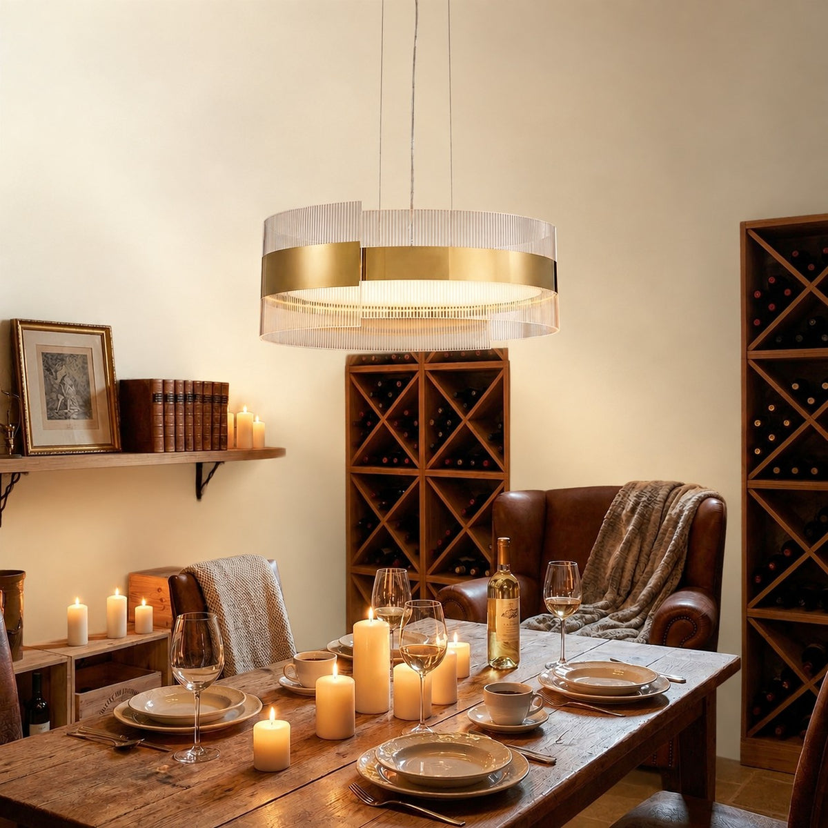 Belrin Round Modern Chandelier