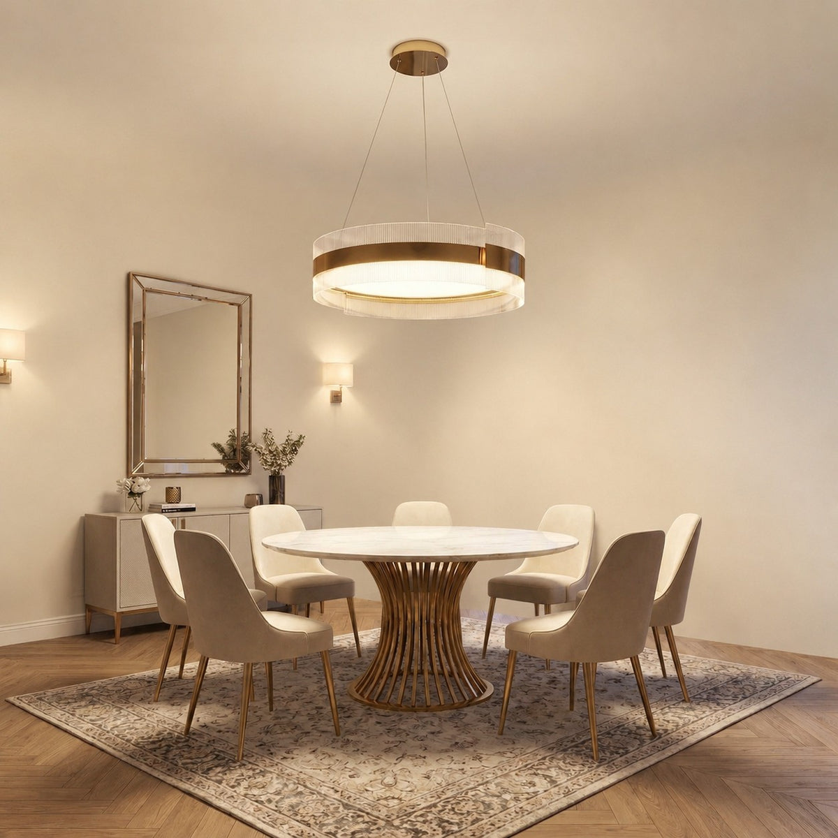 Belrin Round Modern Chandelier
