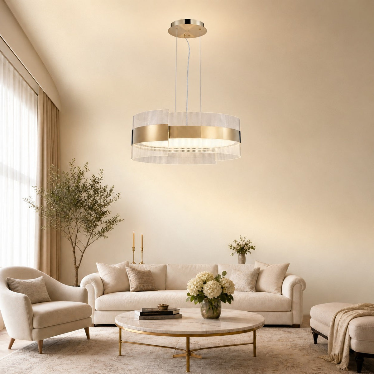 Belrin Round Modern Chandelier