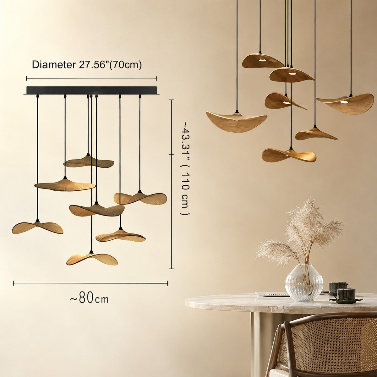 Bidi Multi Light Pendant Chandelier
