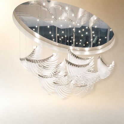 Bird Feather Wings LED Chandelier