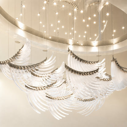 Bird Feather Wings LED Chandelier