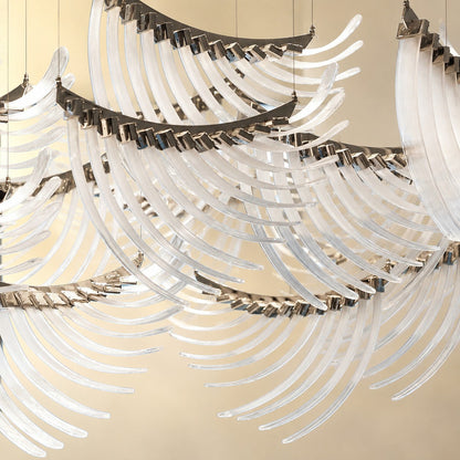 Bird Feather Wings LED Chandelier