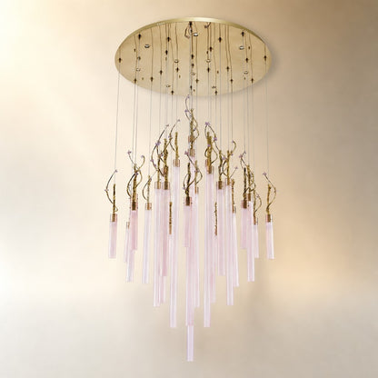 Braevan Modern Glass Round Chandelier 47"