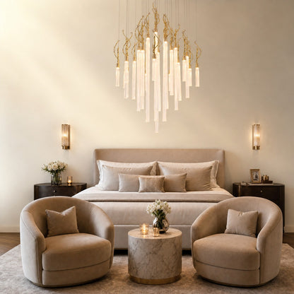 Braevan Modern Glass Round Chandelier 47"