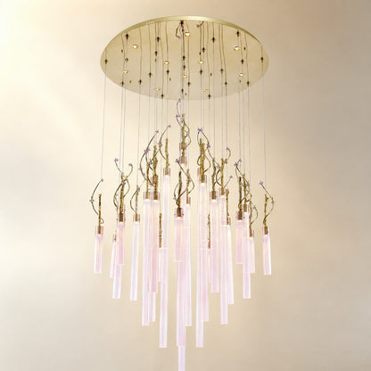 Braevan Modern Glass Round Chandelier 47"