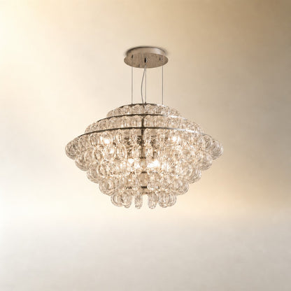 Braor Modern Glass Chandelier 31"