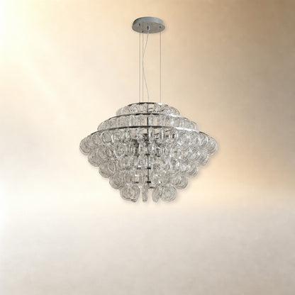 Braor Modern Glass Chandelier 31"