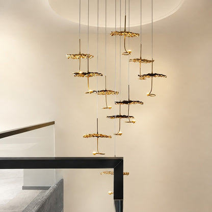 Brass Aviary Constellation Chandelier