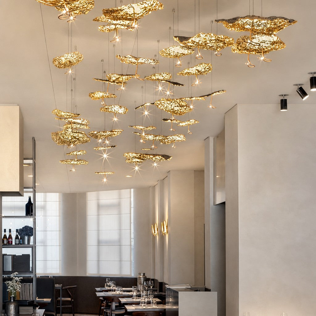 Brass Aviary Constellation Chandelier