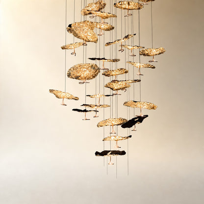 Brass Aviary Constellation Chandelier