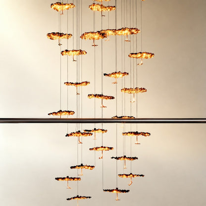 Brass Aviary Constellation Chandelier