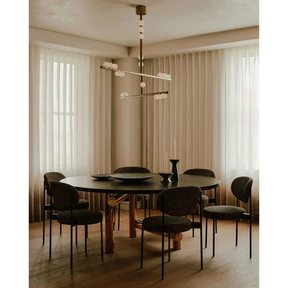 Brass Drop System Chandelier - 76 heads L 220cm x W 180cm x H 400cm / L 86.6" x W 70.9" x H 157.5"BlackBlushlighting