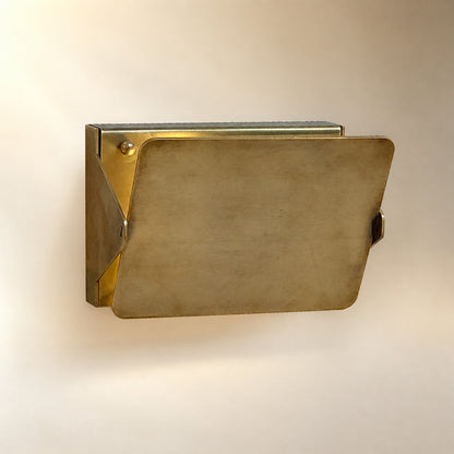 Brass Sconce with Flip Fron