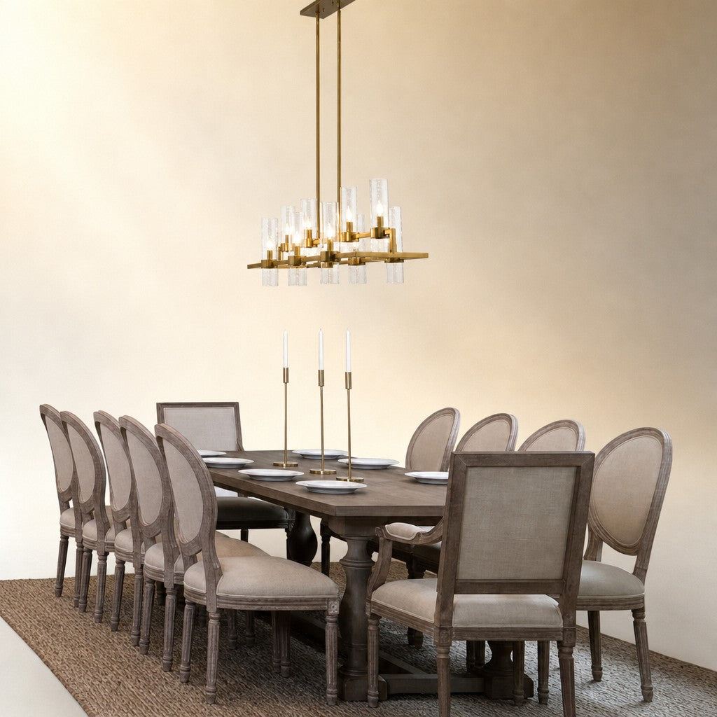 Brio Rectangular Chandelier 43"