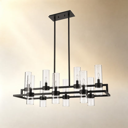 Brio Rectangular Chandelier 43"