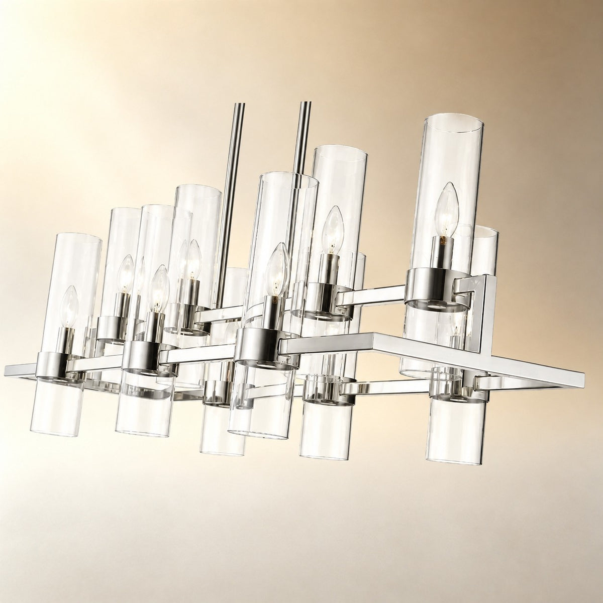 Brio Rectangular Chandelier 43"