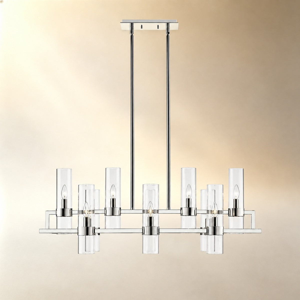 Brio Rectangular Chandelier 43"