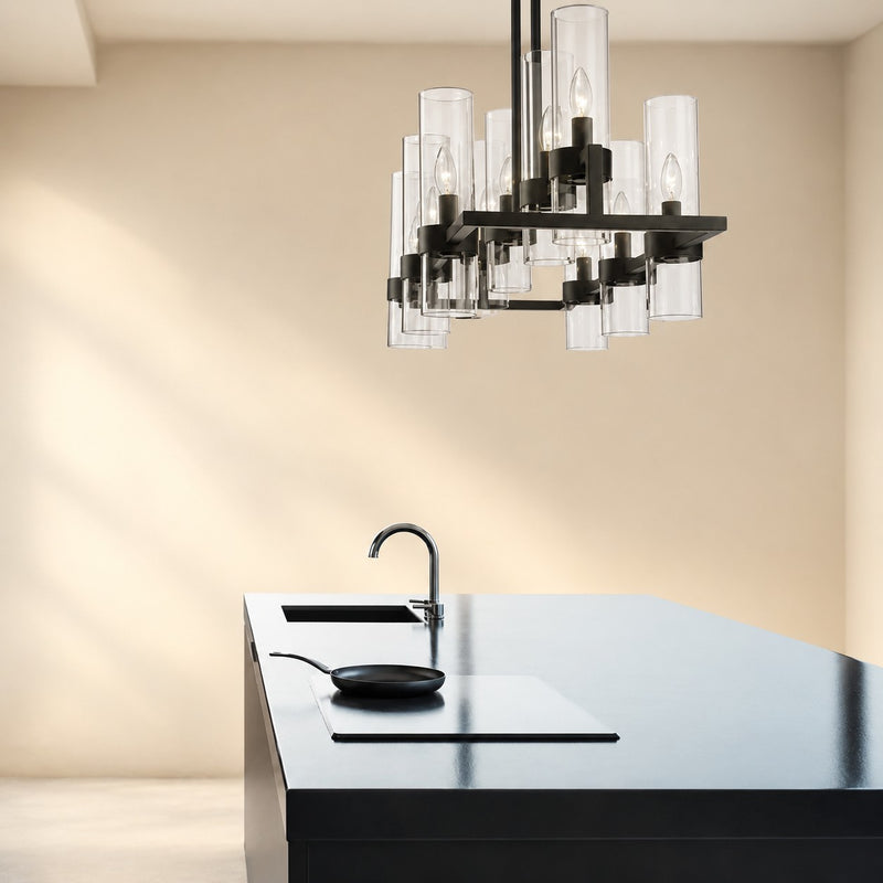 Brio Rectangular Chandelier 43"
