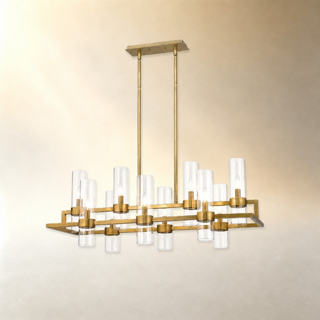 Brio Rectangular Chandelier 43"