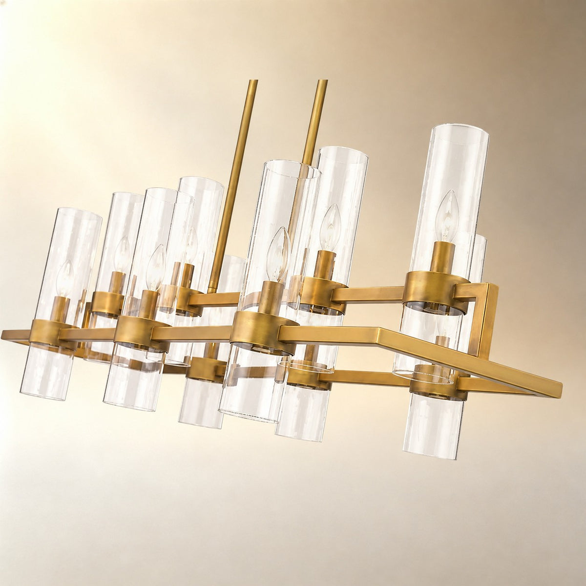 Brio Rectangular Chandelier 43"