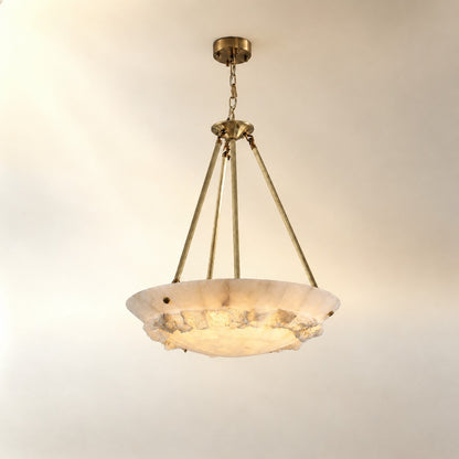 Brior Modern Brass Alabaster Pendant Light