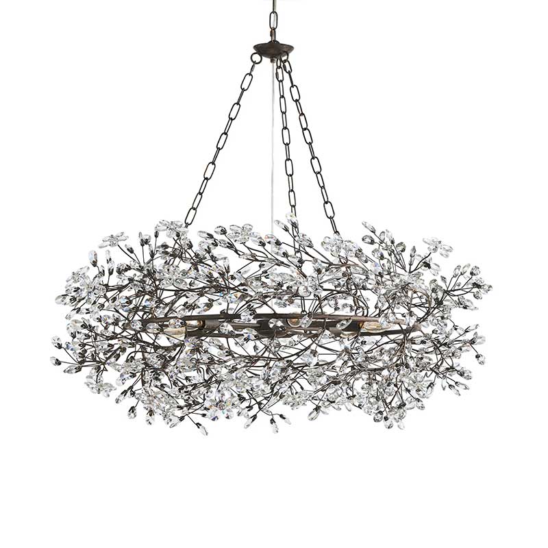 Fiore Crown Chandelier 39" 48" 60"