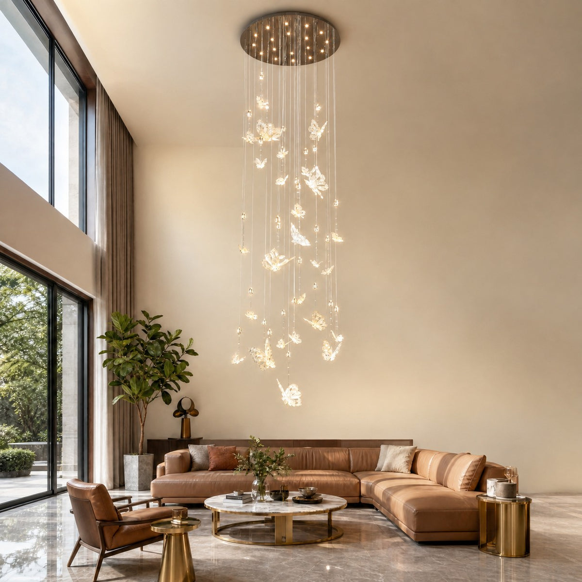 Butterfly Dream Modern Sculptural Pendant Light