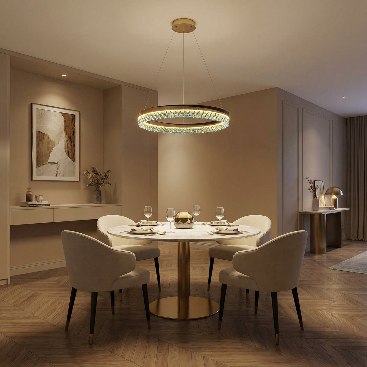 Eveia Ring Crystal Chandelier