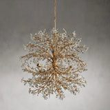 Fiore Crystal Flowers Creative Round Chandelier 8-Light