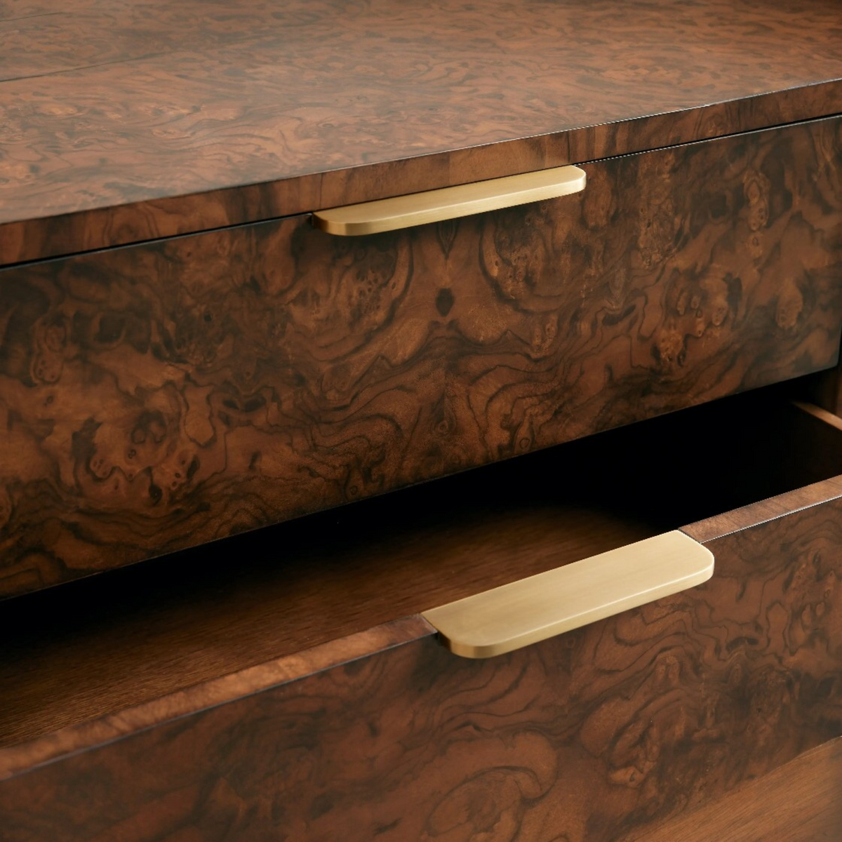 Happyarcadian Warm Textured Wood Bedroom Chest