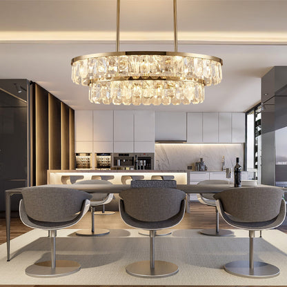 Fenis Linear Crystal Chandelier