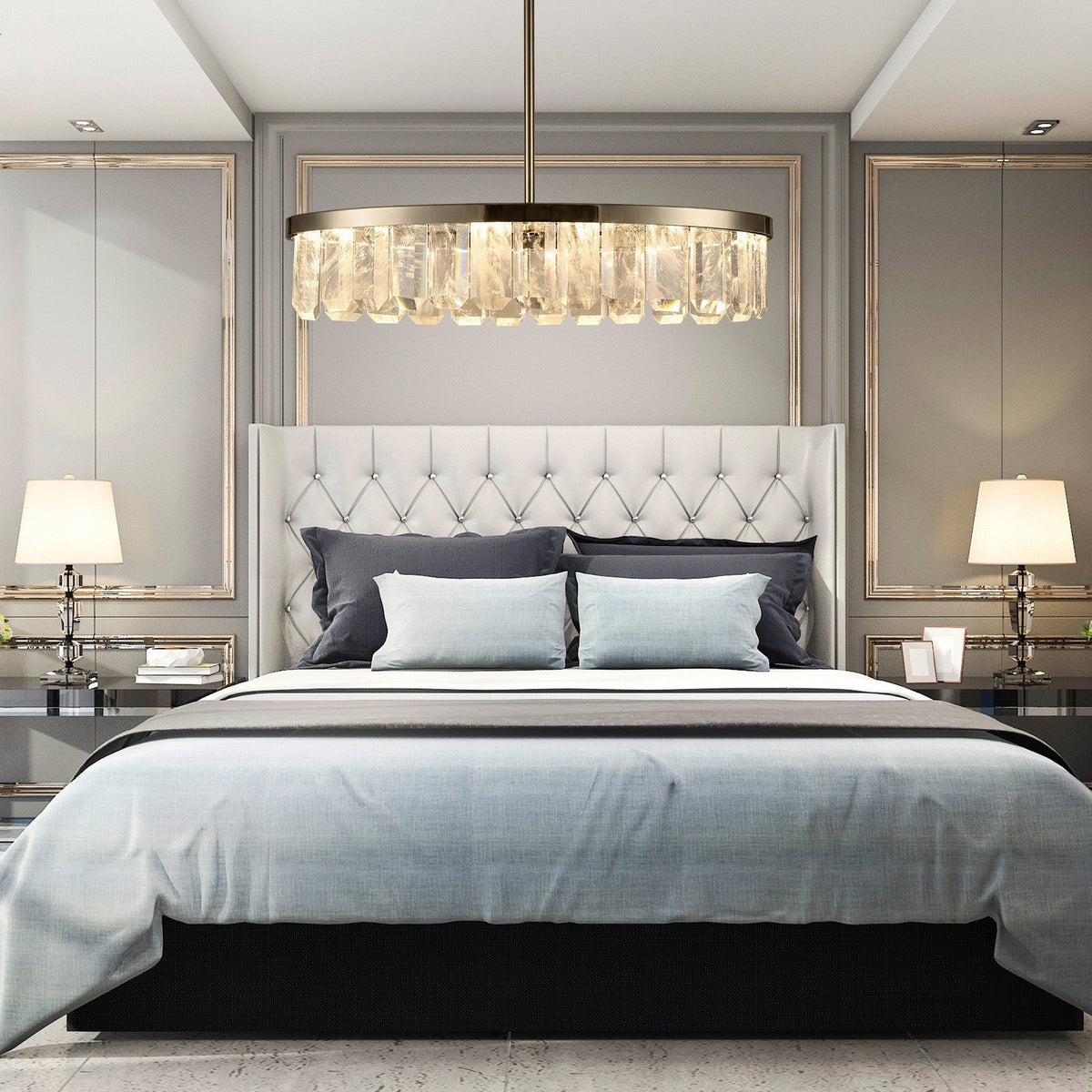 Fenis Linear Crystal Chandelier