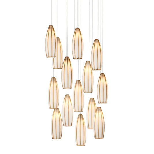 Parysh 15-Light Round Multi-Drop Round Chandelier