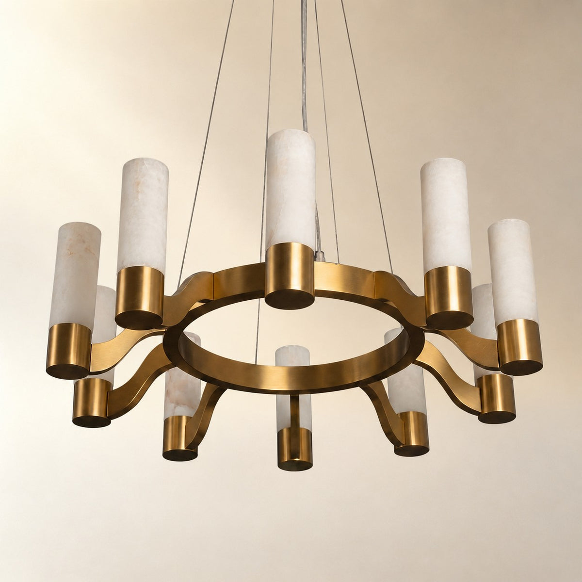 Caerior Modern Alabaster Hanging Light Fixtures