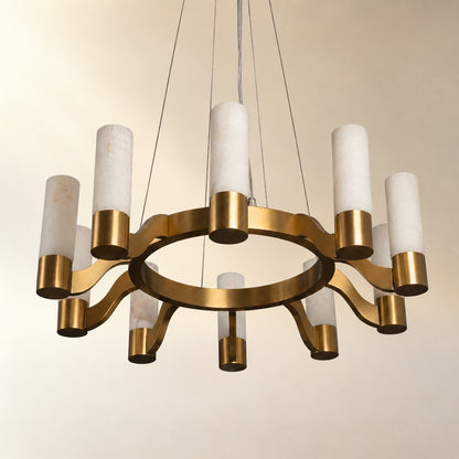 Caerior Modern Alabaster Hanging Light Fixtures